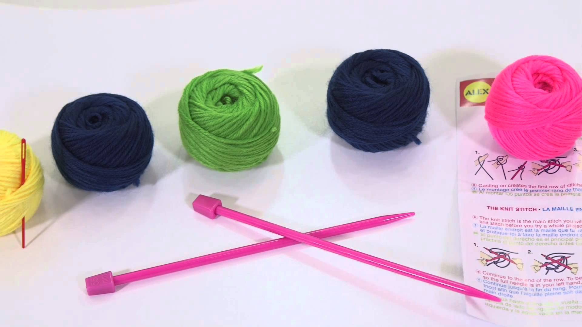 Набор для вязания спицами - Круговой шарф, от 8 лет  